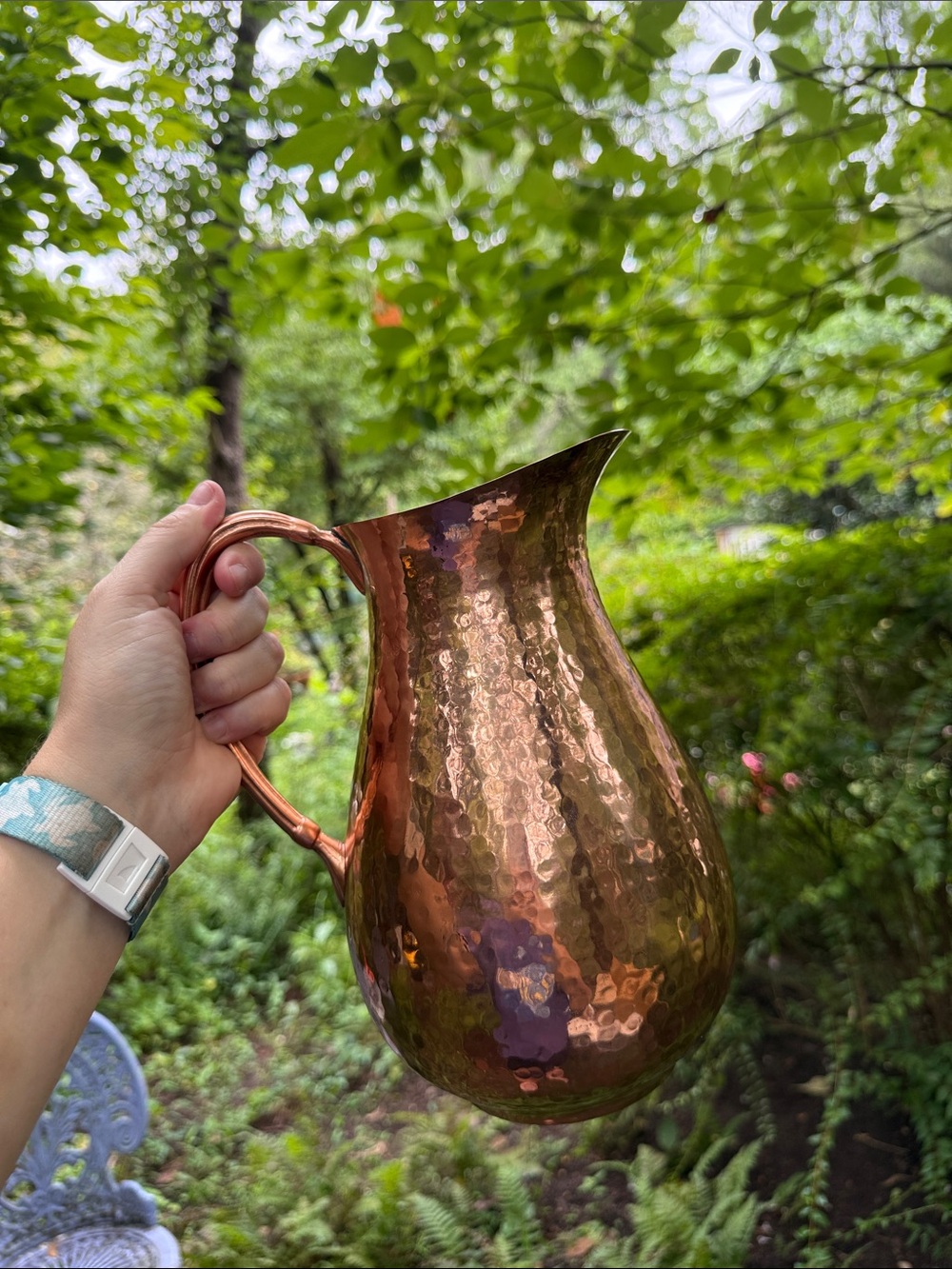 Gorham Hammered Copper Pitcher - Copper